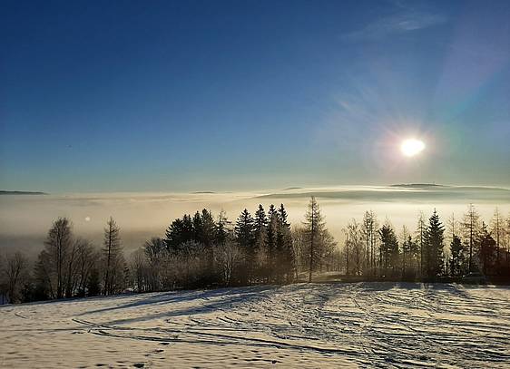 Wintermorgen über Fischbach